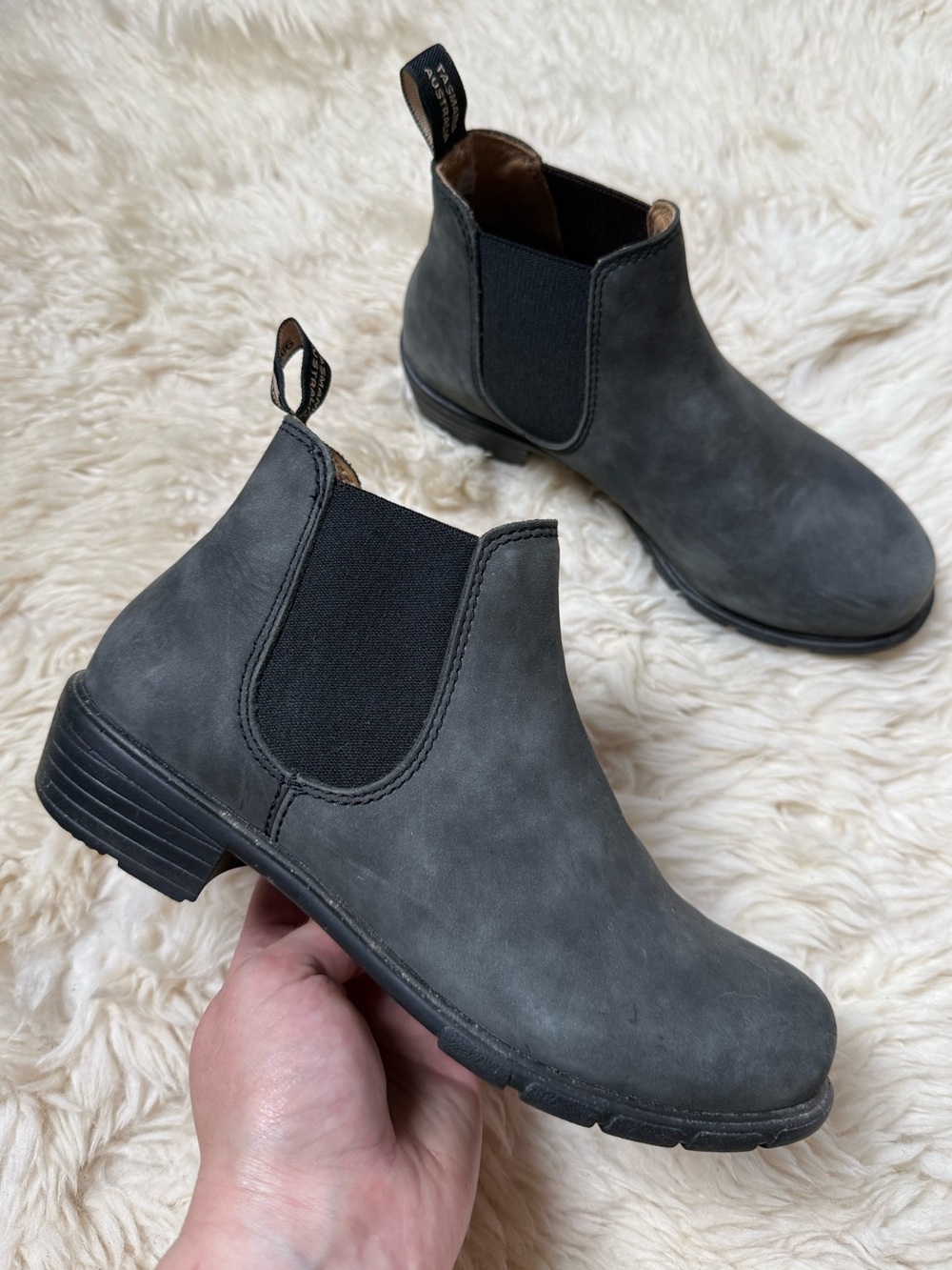 Blundstone Women's 1971 Leather Ankle Boots - Rustic Black - Size 7.5